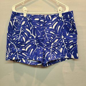Vineyard Vines Monstera Shorts Women’s size 10 royal blue and white
